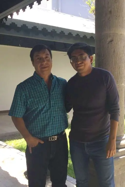 Roman Bedolla con Gilberto Hernández